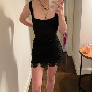 Block Lace Body-con Dress